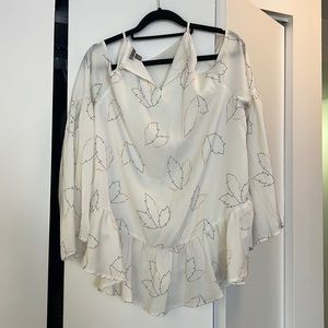 floral bell sleeve top